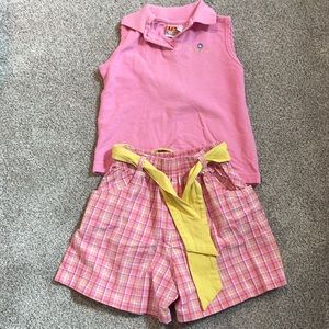 🛍 Girls Sleeveless Top & Short Matching Set